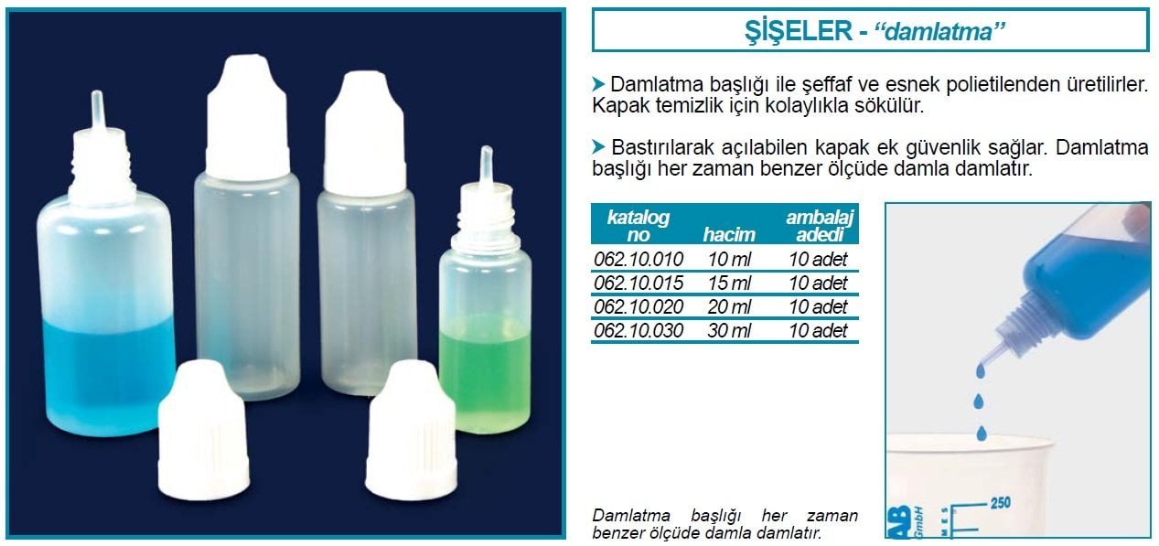 İSOLAB 062.10.010 şişe